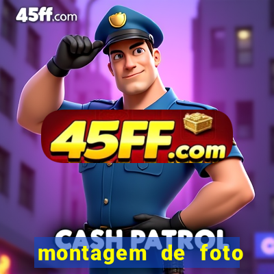 montagem de foto com camisa de time de futebol